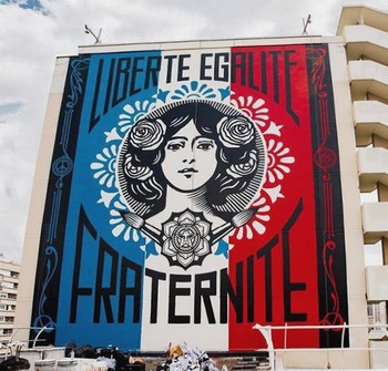 Shepard Fairey Liberté Egalité Fraternité